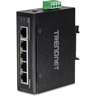 TRENDnet TI-E50 Network Switch - 5 Ports, Unmanaged, Black TRENDnet TI-E50 Network Switch - 5 Ports, Unmanaged, Black