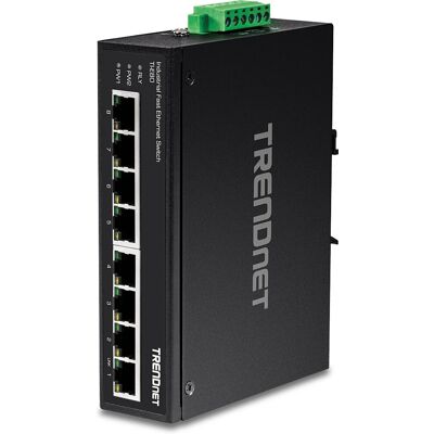 Switch réseau industriel Trendnet TI-E80 8 ports - IP30 - 1,6 Gbps - Publicité Switch réseau industriel Trendnet TI-E80 8 ports - IP30 - 1,6 Gbps - Publicité
