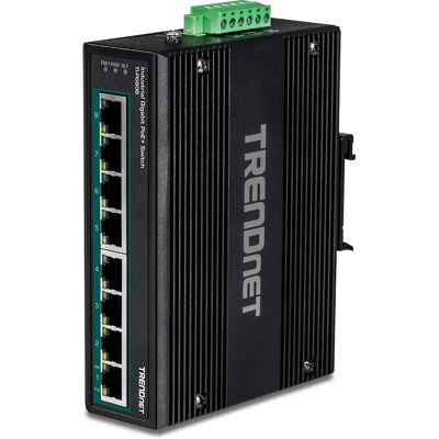 Switch Industriel Gigabit PoE TRENDnet TI-PG80B - 8 Ports - Publicité Switch Industriel Gigabit PoE TRENDnet TI-PG80B - 8 Ports - Publicité