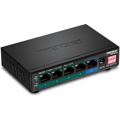 Trendnet TPE-TG51G Gigabit PoE+ Switch - 5 Port - Fekete Trendnet TPE-TG51G Gigabit PoE+ Switch - 5 Port - Fekete