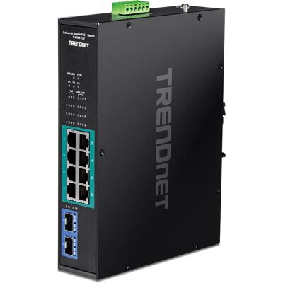 Switch Industriale Gigabit PoE Trendnet TI-PGM102 - 8 Porte Switch Industriale Gigabit PoE Trendnet TI-PGM102 - 8 Porte