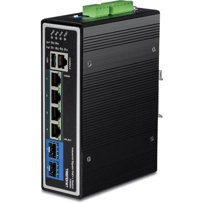 Trendnet TI-BG62I Managed L2+ Gigabit Ethernet Switch - Schwarz Trendnet TI-BG62I Managed L2+ Gigabit Ethernet Switch - Schwarz