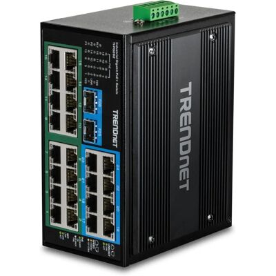 Trendnet Industrie Switch 26-Port Gbit PoE+ Metall DIN-Rail Trendnet Industrie Switch 26-Port Gbit PoE+ Metall DIN-Rail