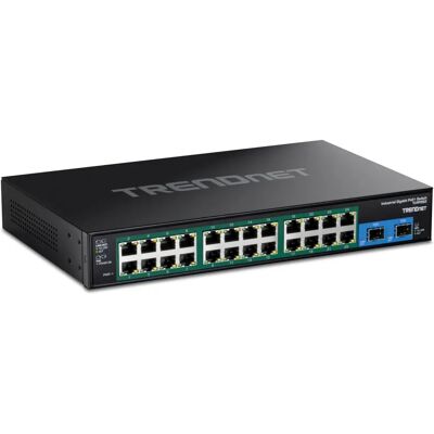 Trendnet Ti-Rp262 - Version V1.0R - Robuster, Industrieller Switch - 24 PoE+ + 2 SFP - Rackmontage Trendnet Ti-Rp262 - Version V1.0R - Robuster, Industrieller Switch - 24 PoE+ + 2 SFP - Rackmontage