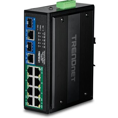 Trendnet Ti-Bg108 - Industriële 8-poorts Gigabit PoE++ Switch - TAA Trendnet Ti-Bg108 - Industriële 8-poorts Gigabit PoE++ Switch - TAA