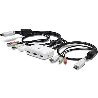 Trendnet TK-215i 2-poorts HDMI KVM-schakelaar - Wit Trendnet TK-215i 2-poorts HDMI KVM-schakelaar - Wit