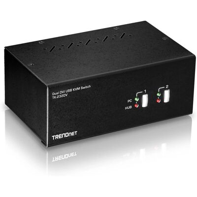 Commutateur KVM Trendnet TK-232DV - 2 ports - DVI Commutateur KVM Trendnet TK-232DV - 2 ports - DVI