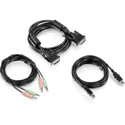 Trendnet TK-CD10 KVM-kábel - 3 m - Fekete - KVM Switch Trendnet TK-CD10 KVM-kábel - 3 m - Fekete - KVM Switch