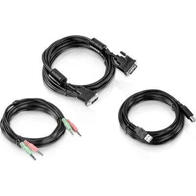 Trendnet TK-CD15 KVM-Kabel Schwarz - 4,5 m Trendnet TK-CD15 KVM-Kabel Schwarz - 4,5 m