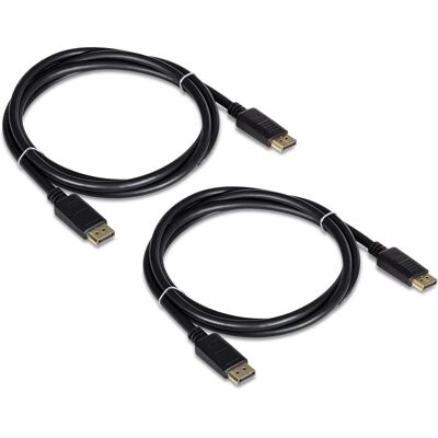 Trendnet TK-DP06 1,8m DisplayPort Kabel - 2 Stuks Trendnet TK-DP06 1,8m DisplayPort Kabel - 2 Stuks