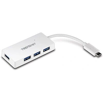 Trendnet TUC-H4E Hub USB 3.2 a 4 Porte Bianco Trendnet TUC-H4E Hub USB 3.2 a 4 Porte Bianco
