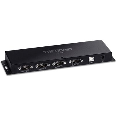Trendnet TU-S4 Adaptador USB a RS-232 de 4 puertos Trendnet TU-S4 Adaptador USB a RS-232 de 4 puertos