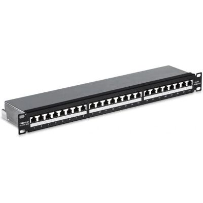 Trendnet TC-P24C6AS 24-Port Kategorie 6A Shielded Patch Panel - Patch Panel Trendnet TC-P24C6AS 24-Port Kategorie 6A Shielded Patch Panel - Patch Panel