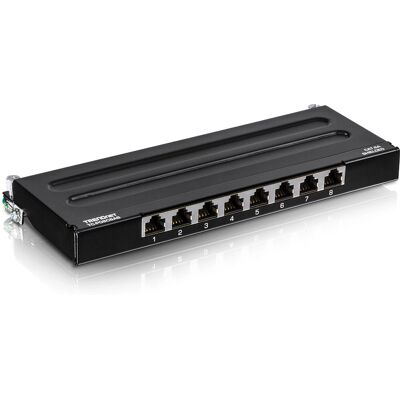 Panneau de connexion blindé 8 ports Cat6A Trendnet TC-P08C6AS - Publicité Panneau de connexion blindé 8 ports Cat6A Trendnet TC-P08C6AS - Publicité