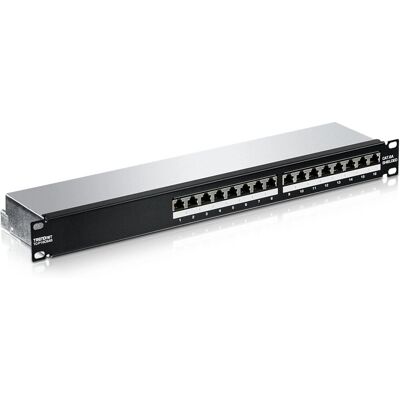 Panel de distribución Rack Trendnet TC-P16C6AS - 16 puertos, Cat 6A, Blindado Panel de distribución Rack Trendnet TC-P16C6AS - 16 puertos, Cat 6A, Blindado