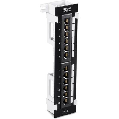 Trendnet TC-P12C6V Panel de Conexiones - Montaje en Pared Cat6 RJ-45 12 Puertos Trendnet TC-P12C6V Panel de Conexiones - Montaje en Pared Cat6 RJ-45 12 Puertos