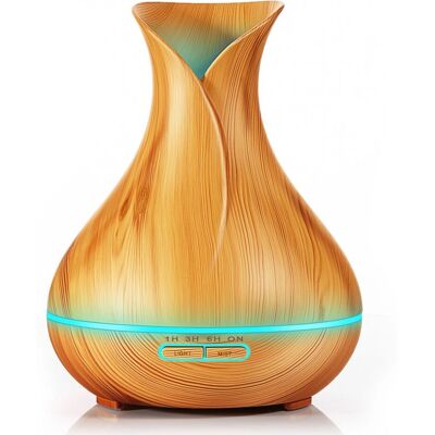 TUYA - Diffuseur d'Aromes Ultrasonique WiFi - Bois Clair - Diffuseur - Publicité TUYA - Diffuseur d'Aromes Ultrasonique WiFi - Bois Clair - Diffuseur - Publicité