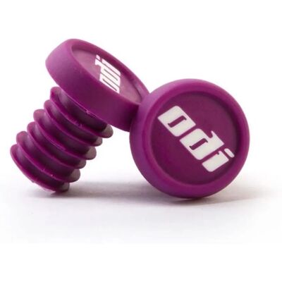Embouts de Guidon ODI - Violet, Push-In, Paire - Publicité Embouts de Guidon ODI - Violet, Push-In, Paire - Publicité