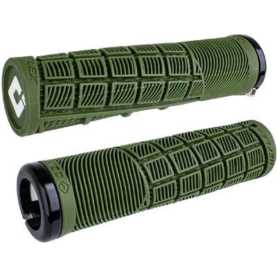 Odi Chwyty Rowerowe Reflex V2.1 Lock-On Oliwkowe - Kontrola BMX MTB Odi Chwyty Rowerowe Reflex V2.1 Lock-On Oliwkowe - Kontrola BMX MTB