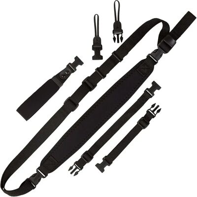 OP/TECH USA 1001001 Super Classic Combo Camera Strap Kit - Black OP/TECH USA 1001001 Super Classic Combo Camera Strap Kit - Black