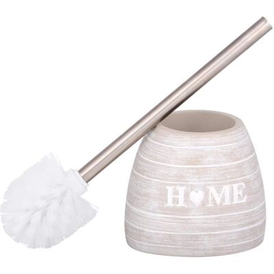 Ensemble Brossette WC SANILO "Home" - Marron, Rond - Accessoires de Salle de Bain - Publicité Ensemble Brossette WC SANILO "Home" - Marron, Rond - Accessoires de Salle de Bain - Publicité