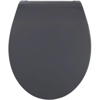 Assise WC Flat Sanilo - SoftClose, Amovible, Gris - Publicité Assise WC Flat Sanilo - SoftClose, Amovible, Gris - Publicité