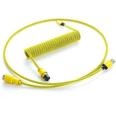 CableMod Pro Spiral-Tastaturkabel USB A auf USB C - Dominator Gelb CableMod Pro Spiral-Tastaturkabel USB A auf USB C - Dominator Gelb