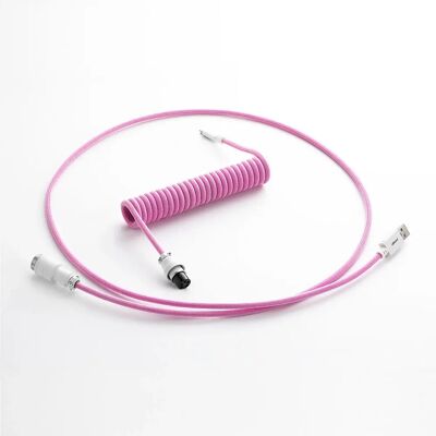 CableMod Pro Spiral-Tastaturkabel USB A auf USB C - Strawberry Cream - Tastaturkabel CableMod Pro Spiral-Tastaturkabel USB A auf USB C - Strawberry Cream - Tastaturkabel