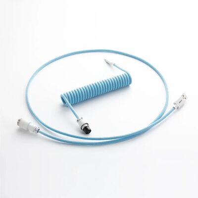 Cablemod Pro Spiral-Tastaturkabel USB A auf USB-C - Blueberry Cheesecake Cablemod Pro Spiral-Tastaturkabel USB A auf USB-C - Blueberry Cheesecake