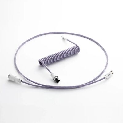 Cablemod Câble USB Violet 1,5m Pro Coiled Clavier USB A vers USB C Cablemod Câble USB Violet 1,5m Pro Coiled Clavier USB A vers USB C