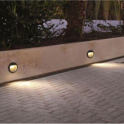 Silamp Gris 2W 220V Applique Murale LED - IP65 - Publicité Silamp Gris 2W 220V Applique Murale LED - IP65 - Publicité