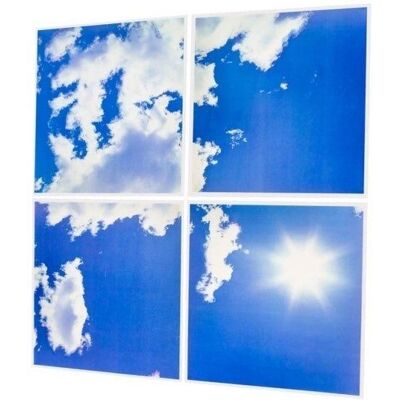 SILAMP Panneau LED 60x60 Slim 45W CIEL - Panneau LED - Publicité SILAMP Panneau LED 60x60 Slim 45W CIEL - Panneau LED - Publicité