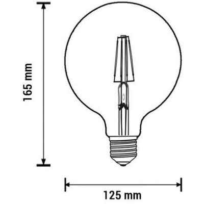 Ampoule LED Silamp G125 - 6,5W Neutre - E27 - 810 lumens - Publicité Ampoule LED Silamp G125 - 6,5W Neutre - E27 - 810 lumens - Publicité