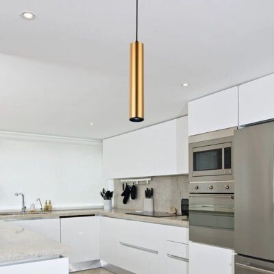 Suspension Dorée SILAMP - GU10 IP20 30cm - Publicité Suspension Dorée SILAMP - GU10 IP20 30cm - Publicité