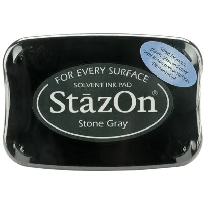 StazOn Stone Grey Ink Pad - Multi-surface ink for stamps StazOn Stone Grey Ink Pad - Multi-surface ink for stamps