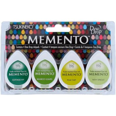 Tsukineko Memento Greenhouse 4 Piece Set Ink Pad Tsukineko Memento Greenhouse 4 Piece Set Ink Pad