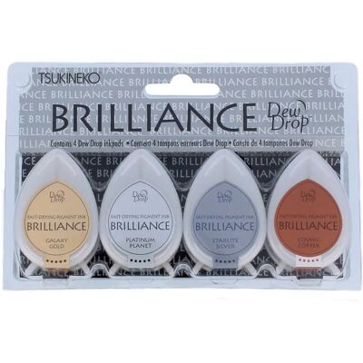 Tsukineko Brilliance 4Pcs Set Planetariu - Stamp Pad Tsukineko Brilliance 4Pcs Set Planetariu - Stamp Pad