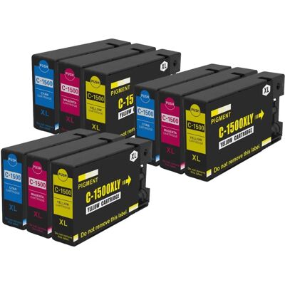 Go Inks PGI-1500 Ink Cartridge Set - Multiple Colors - 12 Pack Go Inks PGI-1500 Ink Cartridge Set - Multiple Colors - 12 Pack