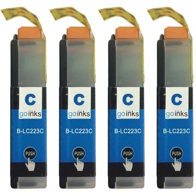 Go Inks Compatible LC223C Cyan Ink Cartridge - 3 Pack - Ink Cartridge for Brother Go Inks Compatible LC223C Cyan Ink Cartridge - 3 Pack - Ink Cartridge for Brother