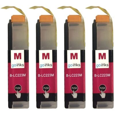 Go Inks Compatible LC223M Magenta Ink Cartridge - 3 Pack Go Inks Compatible LC223M Magenta Ink Cartridge - 3 Pack