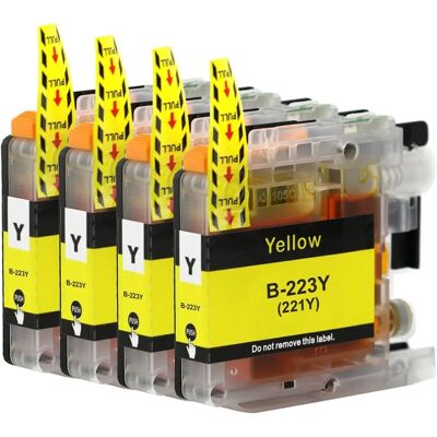 Cartouche d'encre jaune LC223Y de Go Inks - Pack de 3 - Compatible Brother - Publicité Cartouche d'encre jaune LC223Y de Go Inks - Pack de 3 - Compatible Brother - Publicité