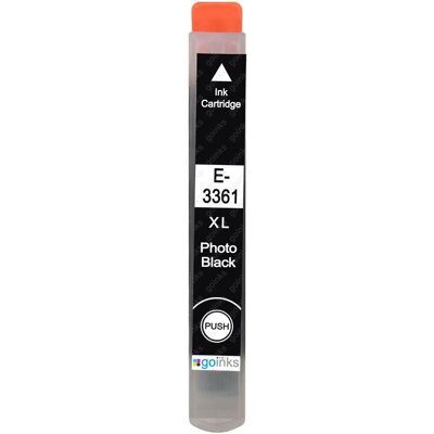 Cartouche d'encre noire Go Inks - Epson T3361 - Noir photo - Cartouche - Publicité Cartouche d'encre noire Go Inks - Epson T3361 - Noir photo - Cartouche - Publicité