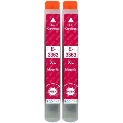 Cartouches d'Encre Magenta Go Inks - Remplacement Epson T3363 - Cartouches pour série XP Epson - Publicité Cartouches d'Encre Magenta Go Inks - Remplacement Epson T3363 - Cartouches pour série XP Epson - Publicité