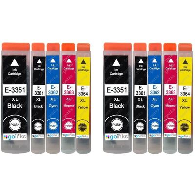 Go Inks 2 Modèle T3357 Cartouches d'encre - Compatible Epson XP - Publicité Go Inks 2 Modèle T3357 Cartouches d'encre - Compatible Epson XP - Publicité