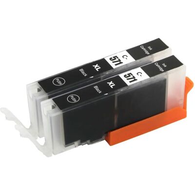 Cartouche d’encre Go Inks Canon Pixma CLI-571Bk - Pack de 2 - Publicité Cartouche d’encre Go Inks Canon Pixma CLI-571Bk - Pack de 2 - Publicité