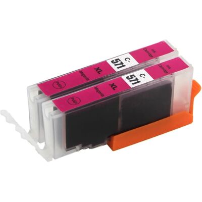 Cartouche d'encre magenta Go Inks pour Canon Pixma - Lot de 2 - Publicité Cartouche d'encre magenta Go Inks pour Canon Pixma - Lot de 2 - Publicité