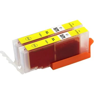 Cartouche d’encre jaune Go Inks pour Canon Pixma - Pack de 2 - Publicité Cartouche d’encre jaune Go Inks pour Canon Pixma - Pack de 2 - Publicité