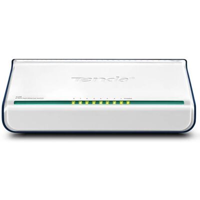 Tenda 8-Port Ethernet Switch - Keine Konfiguration, Weiß Tenda 8-Port Ethernet Switch - Keine Konfiguration, Weiß