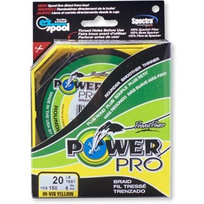 Power Pro Jaune 275m - Ligne de pêche - Publicité Power Pro Jaune 275m - Ligne de pêche - Publicité