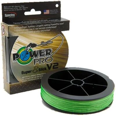 Power Pro Super 8 Slick V2 Braided Line - 275M - Green Power Pro Super 8 Slick V2 Braided Line - 275M - Green